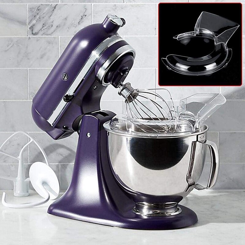 Pouring Shield, 4.5-5QT Bowl Pouring Shield Tilt Head Parts Stand Mixer K45SS/KSM75/KSM150PS/KSM152PS/K4/K5/KP50