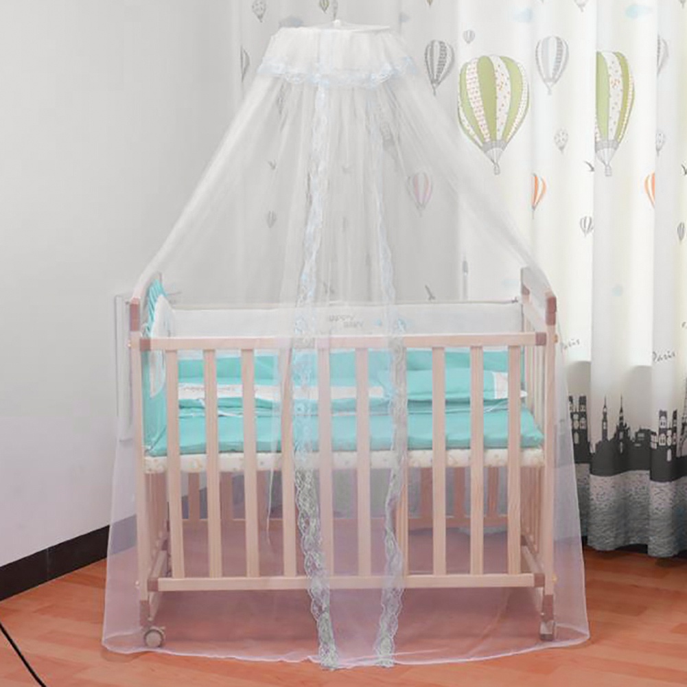 Baby Mosquito Net Universal Crib Floor Mosquito Net Palace Dome Children Mosquito Net Foldable Anti Mosquito Cover With Lace: A