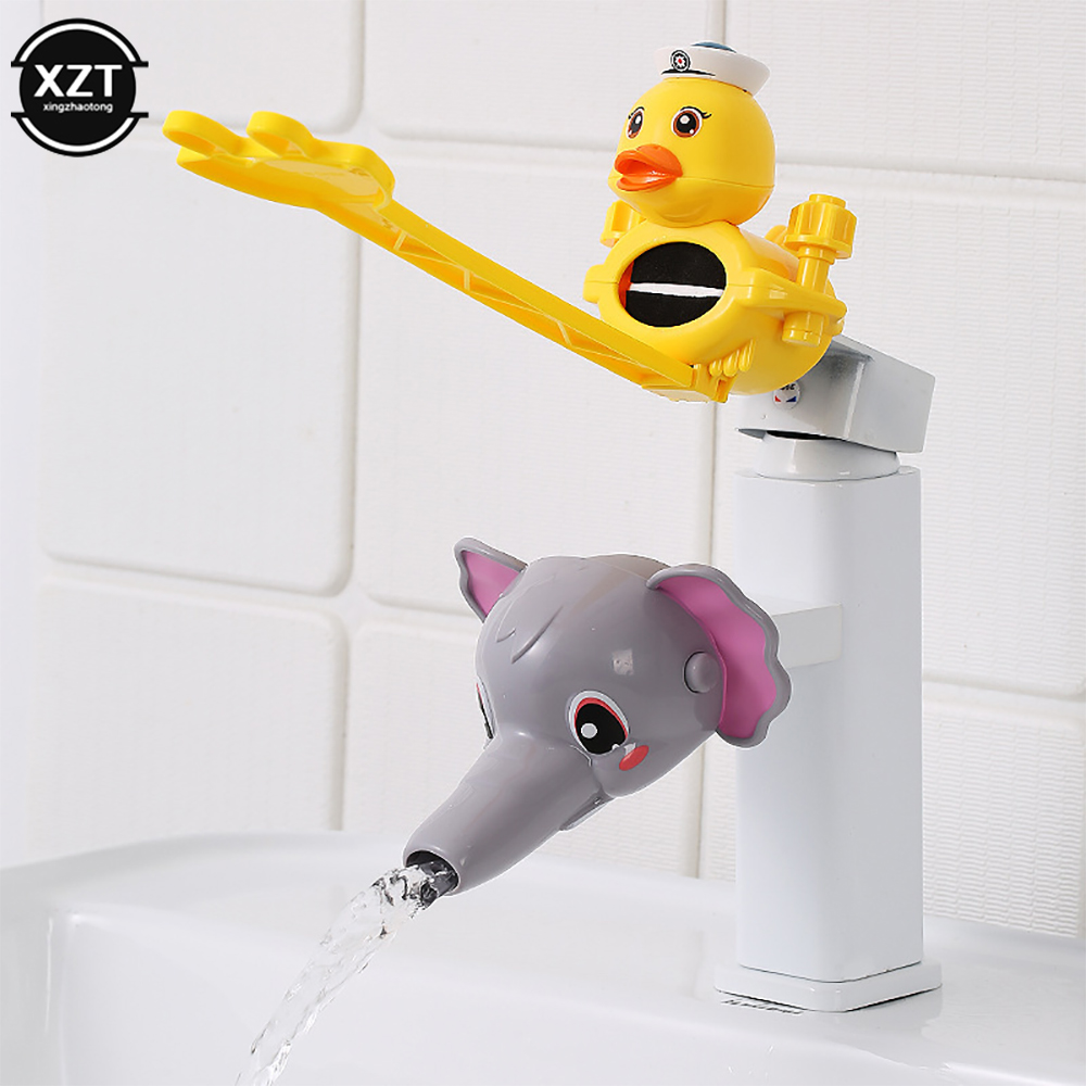 Cartoon Faucet Extender For Kids Hand Washing In Bathroom Sink Animals Accessories Kitchen Convenient for Baby Washing Helper