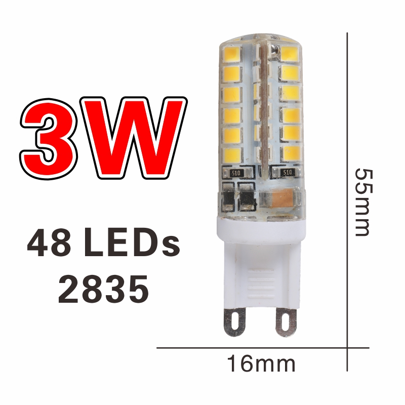 LARZI G9 led 220V 2W 3W 4W 4,5 W LED G9 Lampe led-lampe SMD 2835 3014 LED G9 licht Ersetzen 20 W/30 W/40 W/50 W halogen lampe licht: 3W / Cold white