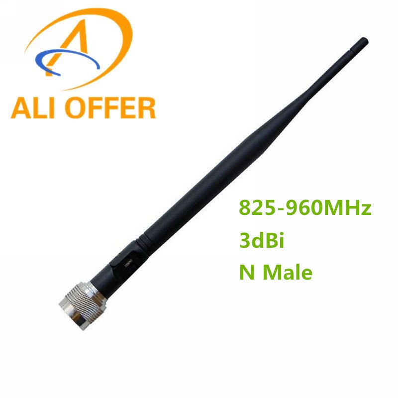GSM CDMA Rubber Antenna for CDMA 850/GSM 900MHz Cell Phone Signal Booster Repeater,N Male Whip Antenna
