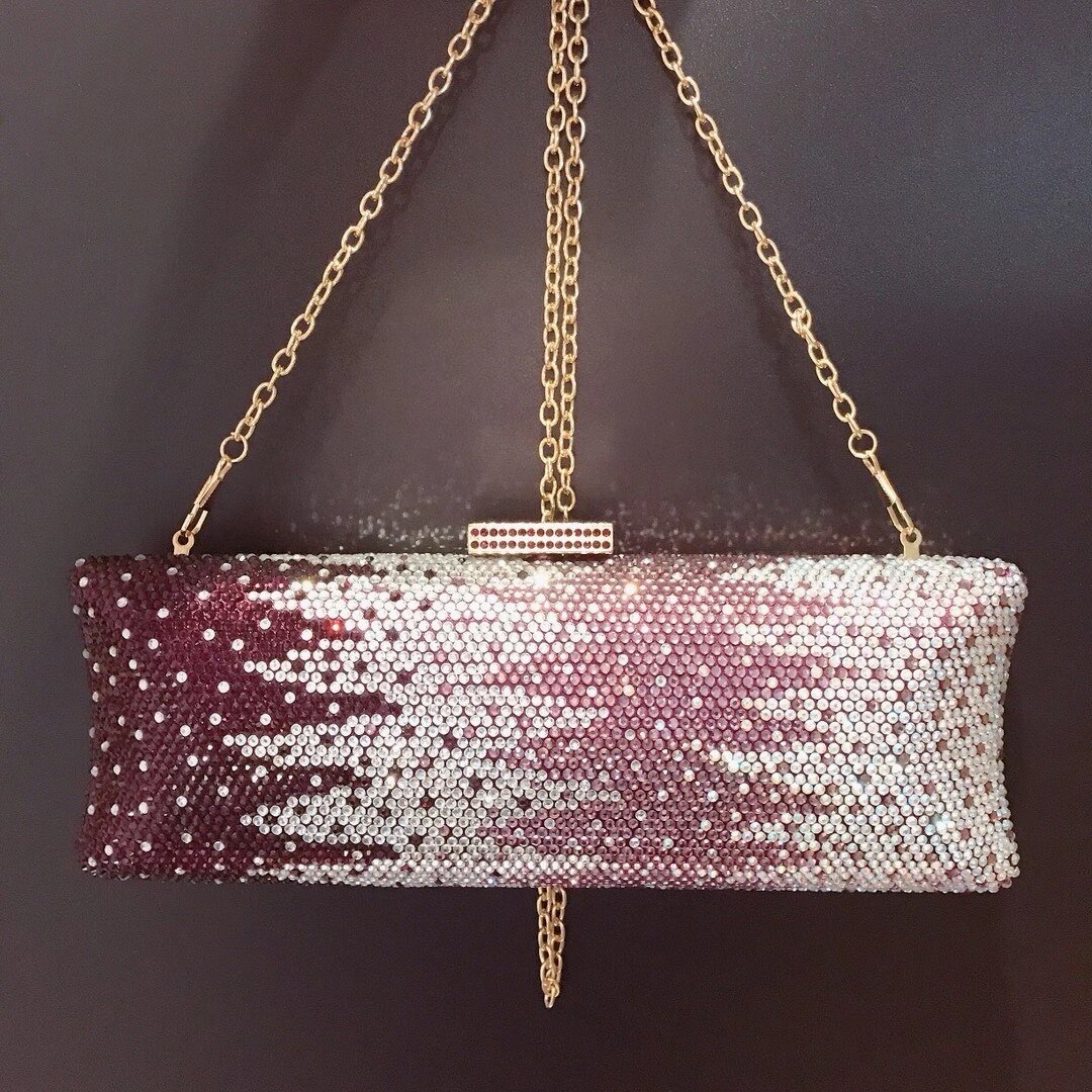 Aankomst Licht Paars/Ab Kristal Avond Portemonnee Vrouwen Diamant Messenger Telefoon Tas Clutch Mode Dames Schouder Party Handtas