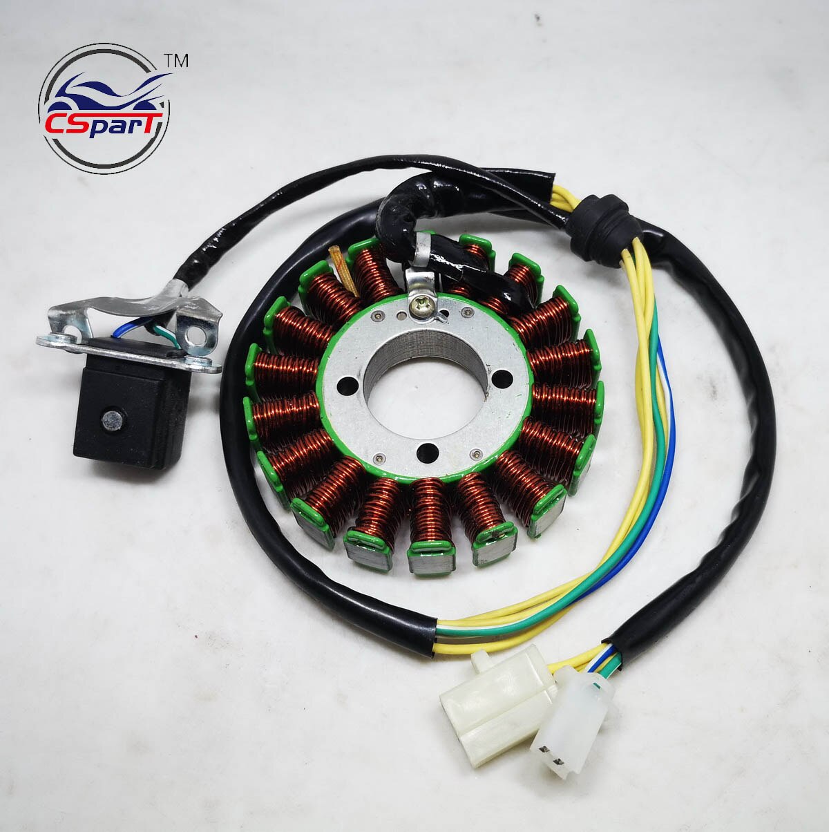 Magneto stator 18 polet spole 5 wire 200c 250cc cg bashan shineray jinling taotao dirt pit bike atv quad parts