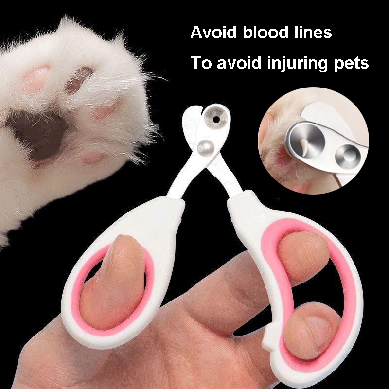 Cortauñas para mascotas, cortador de garras para cachorros de acero inoxidable para perros y gatos pequeños, tijeras para uñas para gatos, cortaúñas para el cuidado