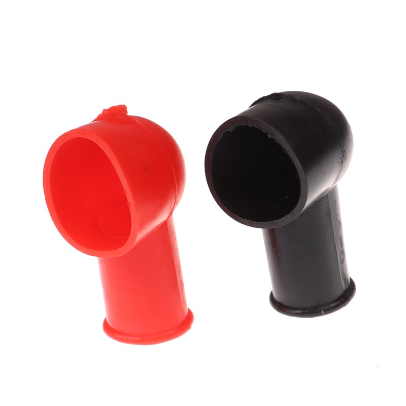 2pcs Rubber Car Motorcycles Battery Negative Positive Terminal Cover Cap Boot Insulating Protector Replacement Batteries Acc