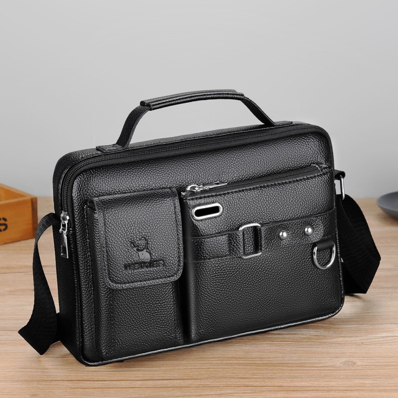 Herre enkelt skulder crossbody taske til forretningspendling, herre enkelt skuldertaske med eksklusiv følelse, herre skuldertaske
