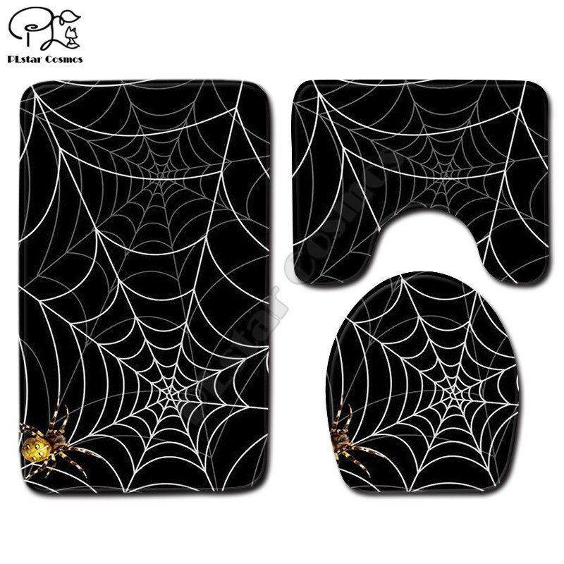 Tapis de salle de bain à motifs de grenouille d&#39;animaux, imprimé en 3D, couvercle de toilette, ensemble de 3 styles directe: 2