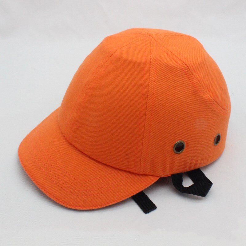 Travail sécurité bosse casquette casque coquille adulte homme Anti-fracassant Baseball chapeau en plastique dur Sports Style extérieur usure Protection de la tête: Orange