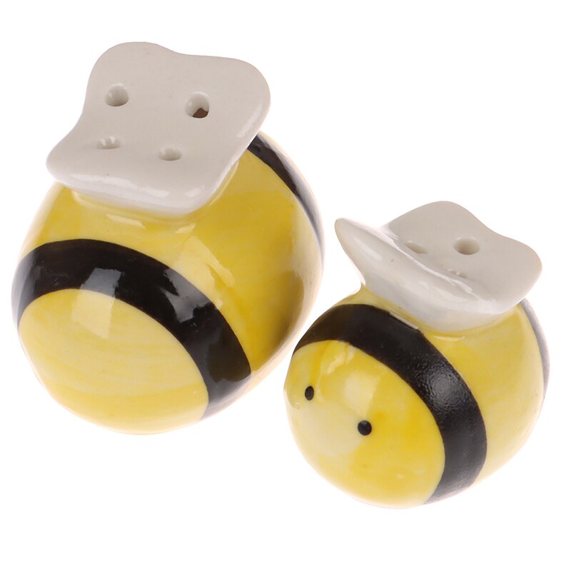 2PCS Love Bird Salt Pepper Shaker Pots Flying Bee Tableware Pepper Box Cruet Caster Seasoning Souvenirs Decor