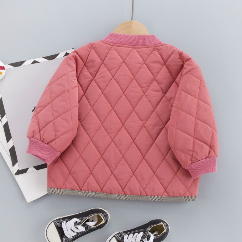 Jongens baby katoenen pak herfst winter meisjes gewatteerde jassen + broeken tweedelig kinderen warmte bovenkleding katoenen gewatteerde kleding