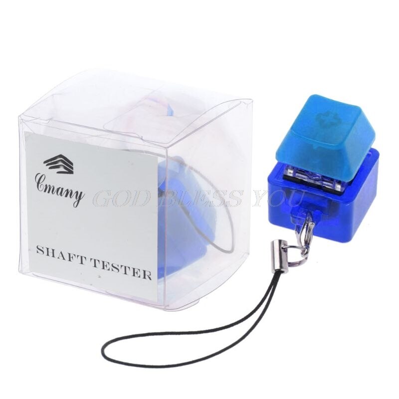 Mechanical Switch Keychain Light Up Backlit For Keyboard Switches Tester Kit: Blue