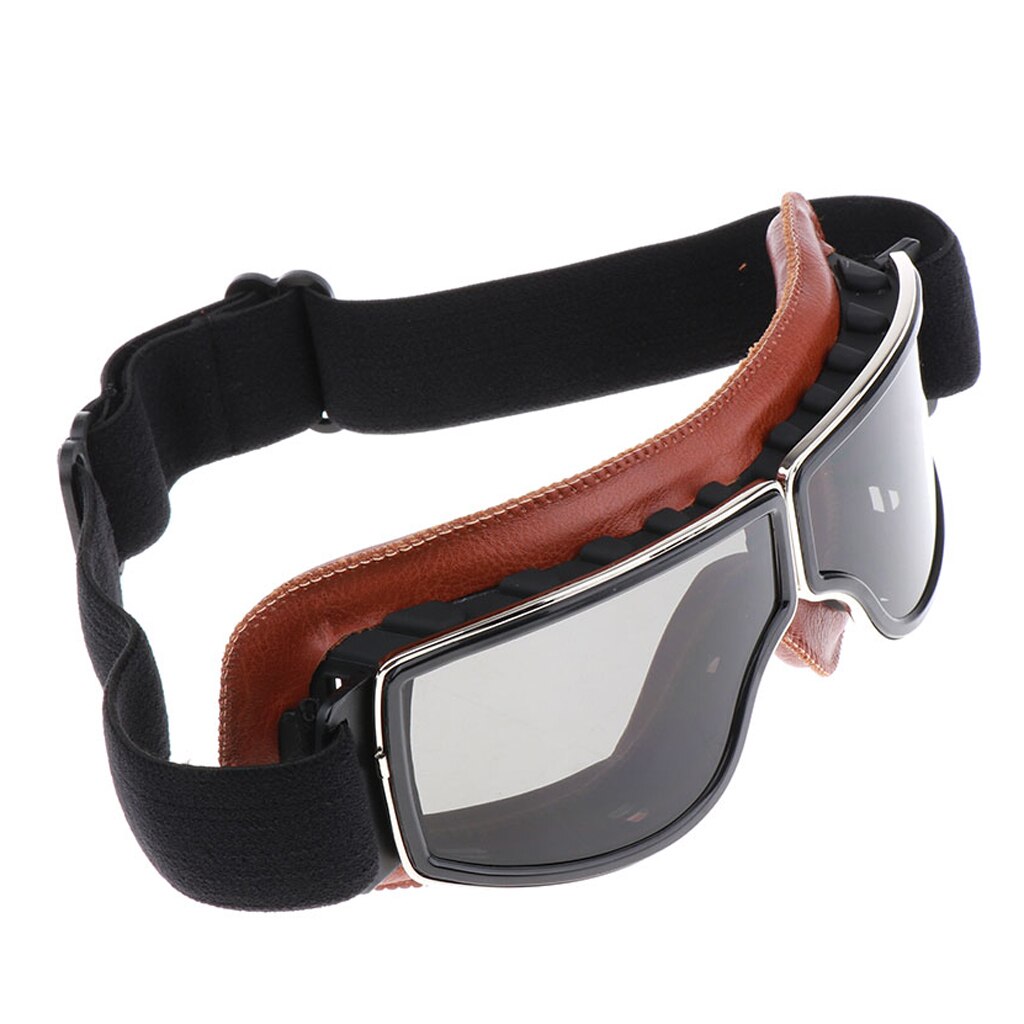 Helmet Goggles AntiUV windproof Glasses Eyewear Motorcycle Motorbike Black