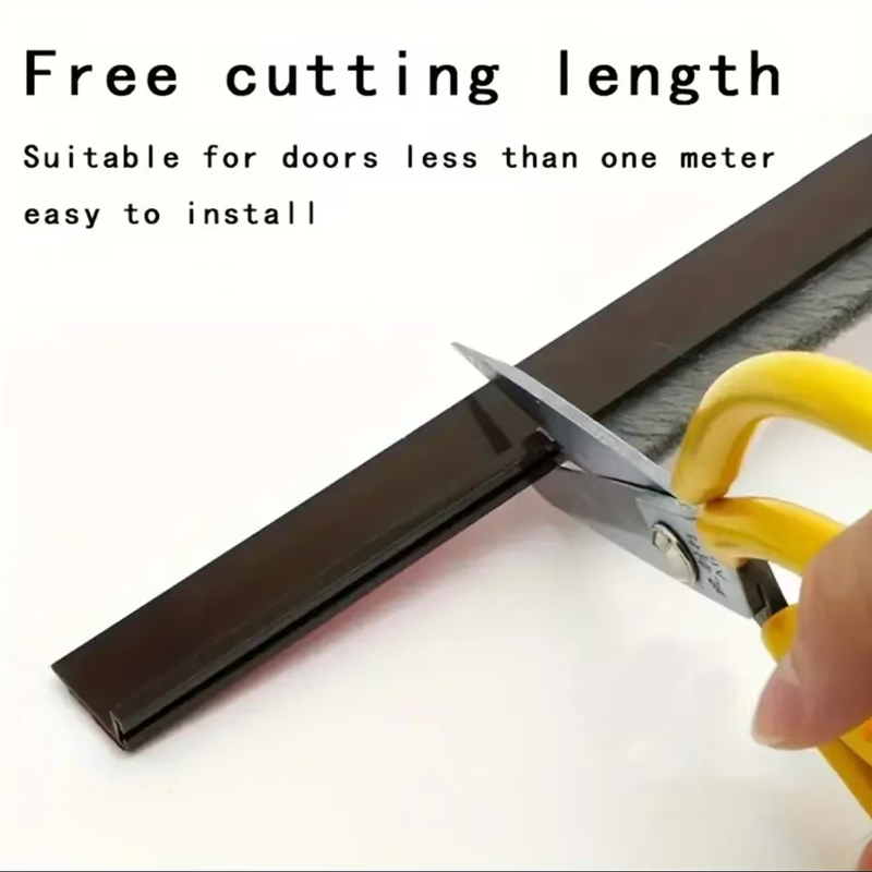 1pc Door Stoppers, Door Sweeps, And Sealing Strips For Both Exterior And Interior Doors, Upgraded Brush Sealing Strips Chuanmen