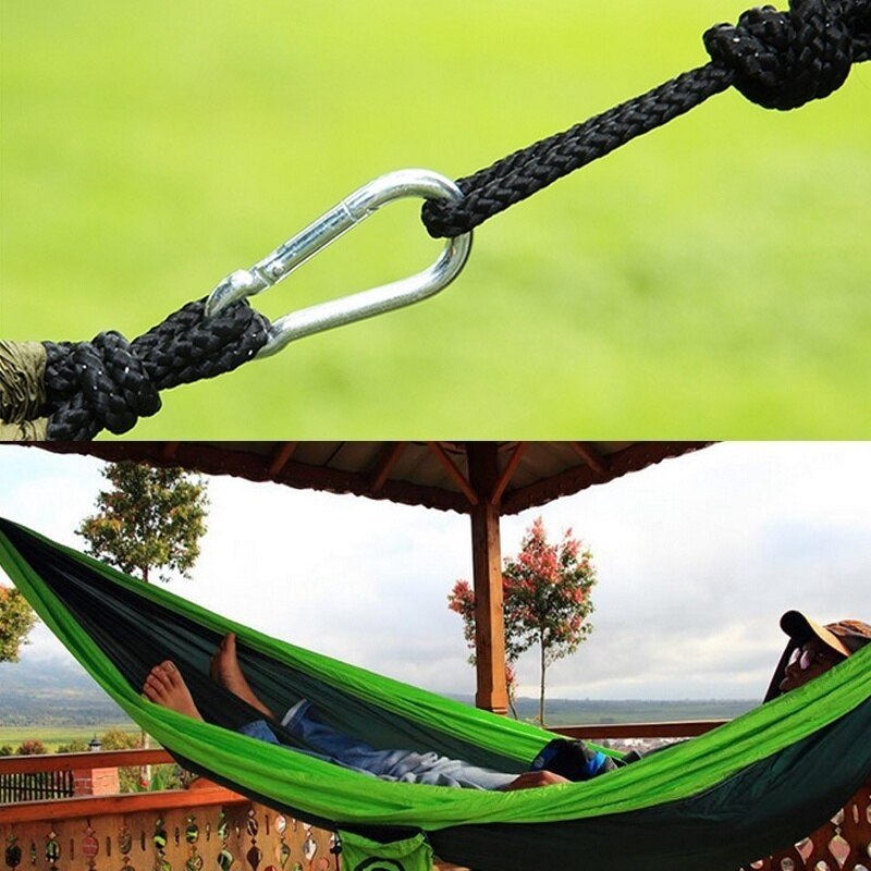 Parachute double hammock hanging bed Nylon durable ultra-light Sleeping Bed Swing Outdoor Camping tent Travel 2 Persons 2.7x1.4m