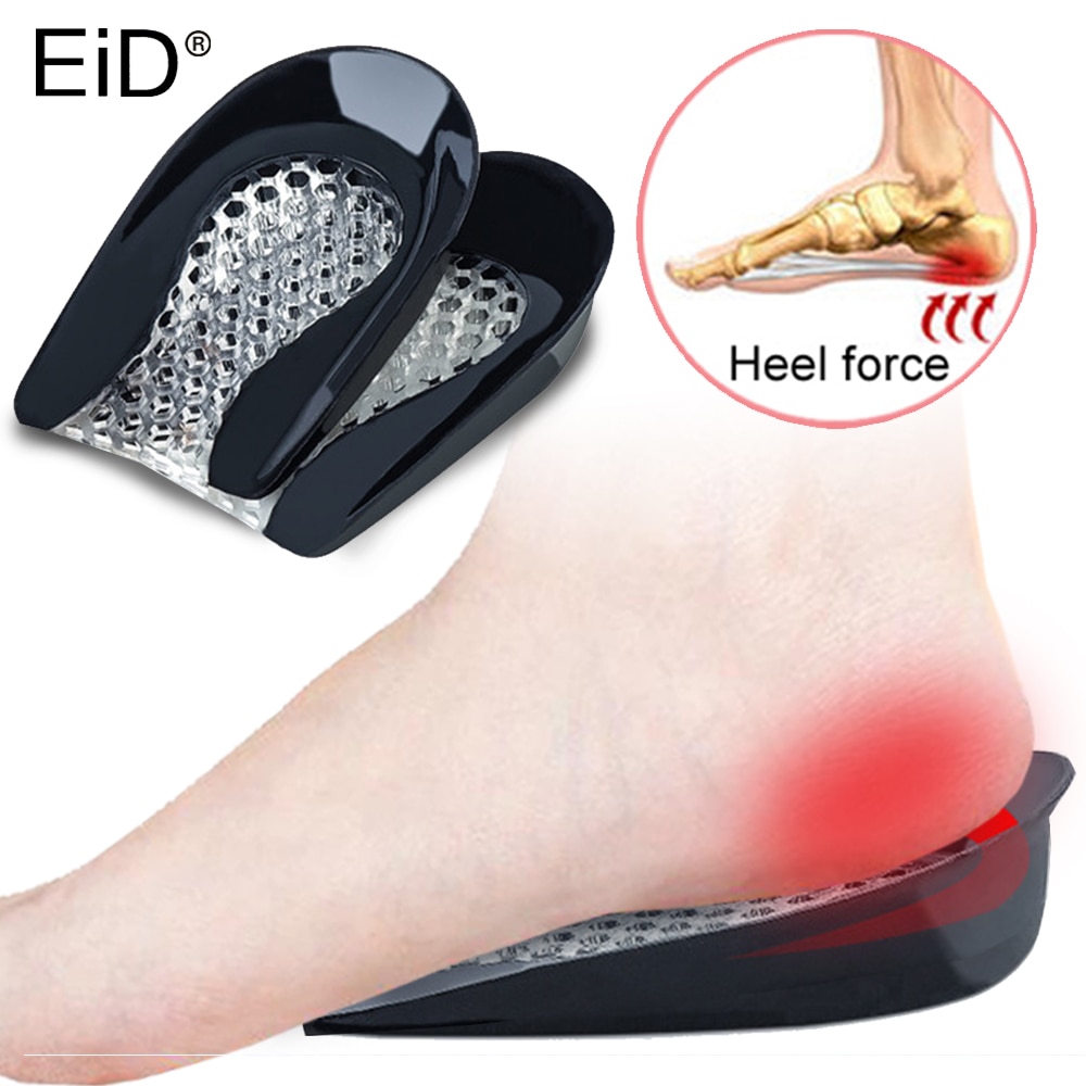 Eid höga klackar inlägg gel innersula för hielspoorspur plantar fasciitis silikon sko kudde sulor pad fotvård inlägg kvinnor
