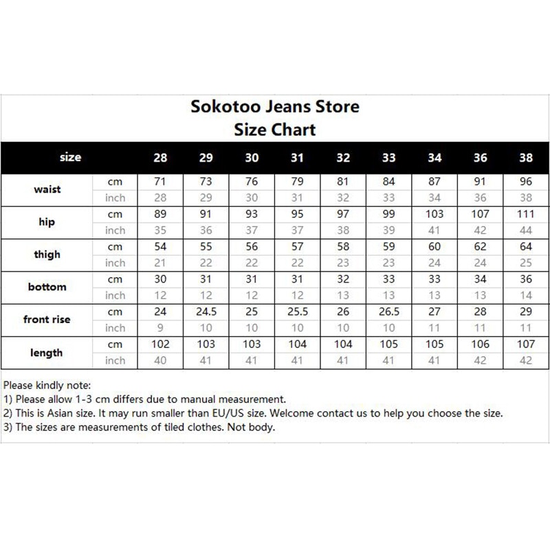 Sokotoo Men's vintage embroidery ripped jeans slim straight holes torn denim pants