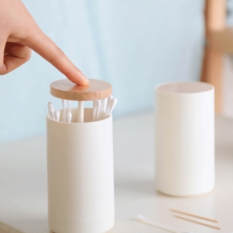 Automatisk pop-up bomullspinner tannpirker dispenser etui hjem hotell dekorasjon