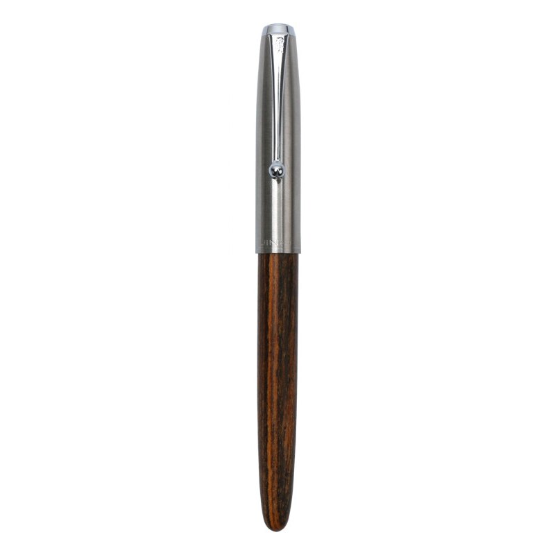Classic Wood Fountain Pen Signature pen 0.38mm Extra Fine Nib Calligraphy Pens Jinhao 51A Stationery stationery: C / 0.5mm