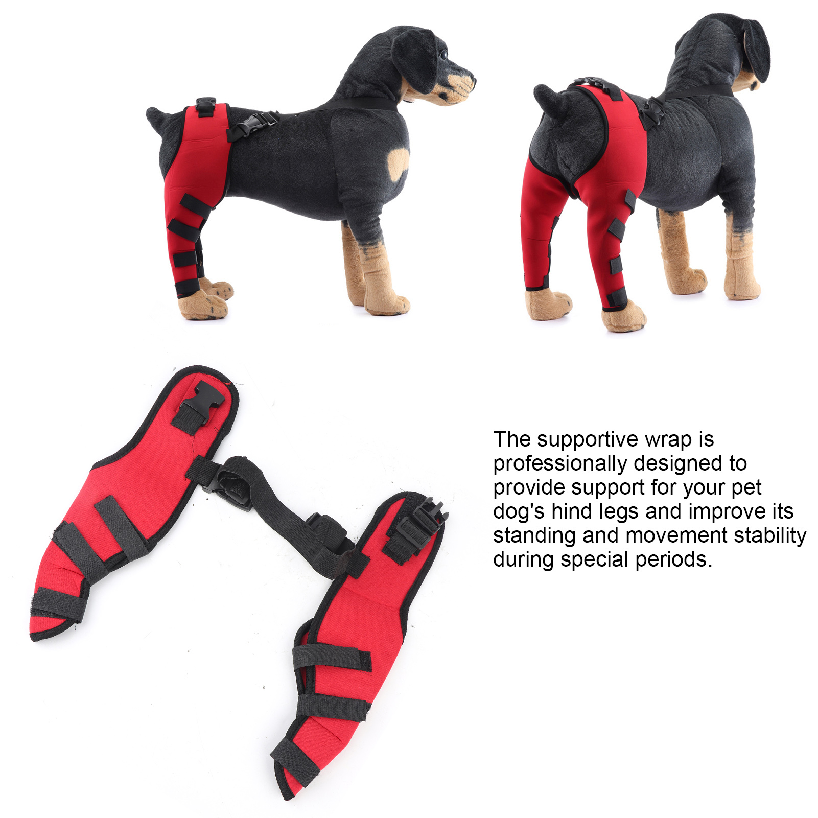 Pet Puppy Knee Pads Dog Back Leg Braces for Injured Dogs Support Brace Injury Joint Wrap Recover Protector Dog Accessories