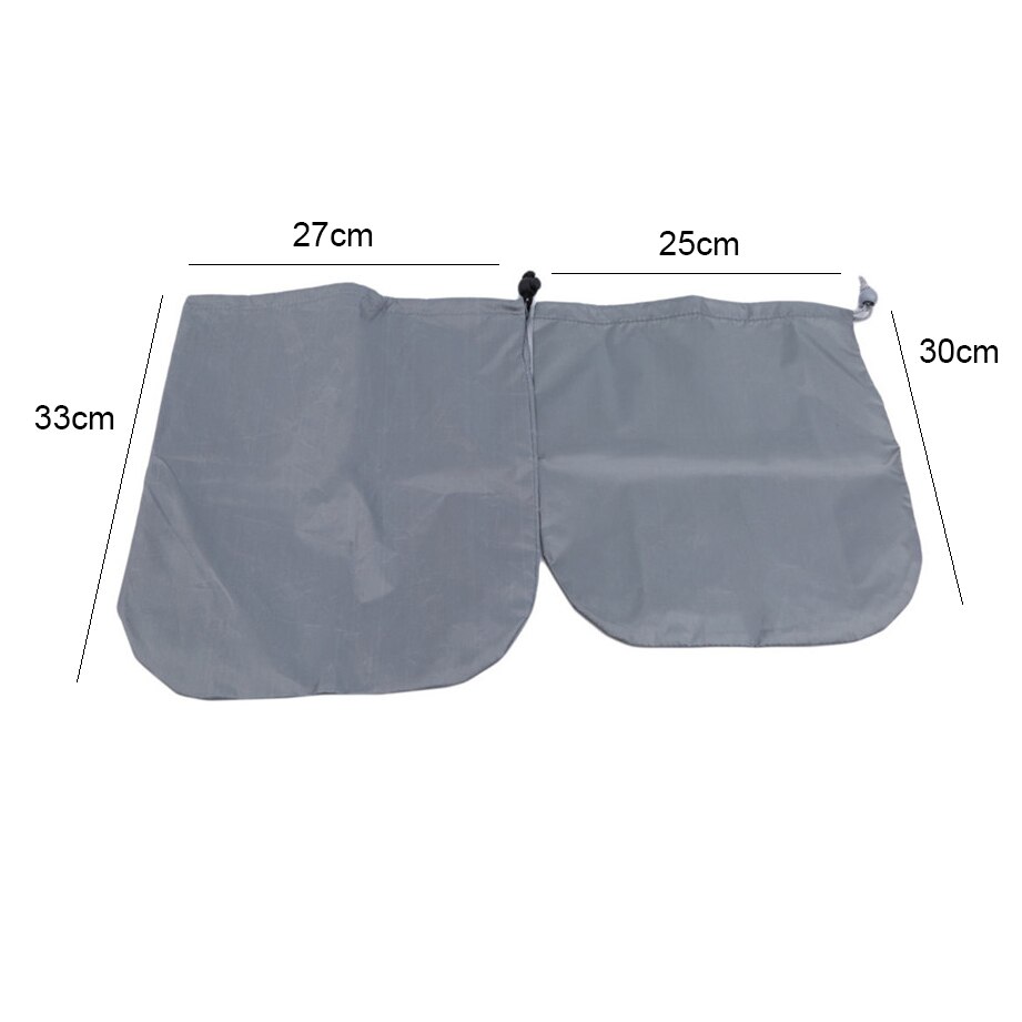 Car Rear View Side Mirror Frost Guard Snow Ice Winter Waterproof Cover 2 Sizes: Grey 30x25cm