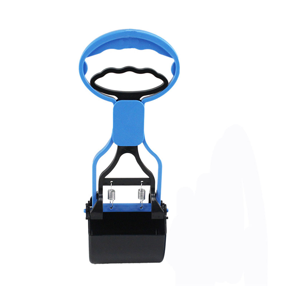 Pet Outdoor Pick Up Excreta Cleaner Pet Waste Pick Up Jaw Dog Cat Waste Picker Jaw Poop Scoop Pick Up Easy to Use: Blue