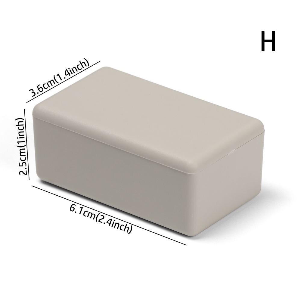 ABS Plastic Electronic Project Box 9 sizes White Enclosure Boxes Waterproof Cover Project Instrument Storage Case Supplies: 61x36x25mm-H
