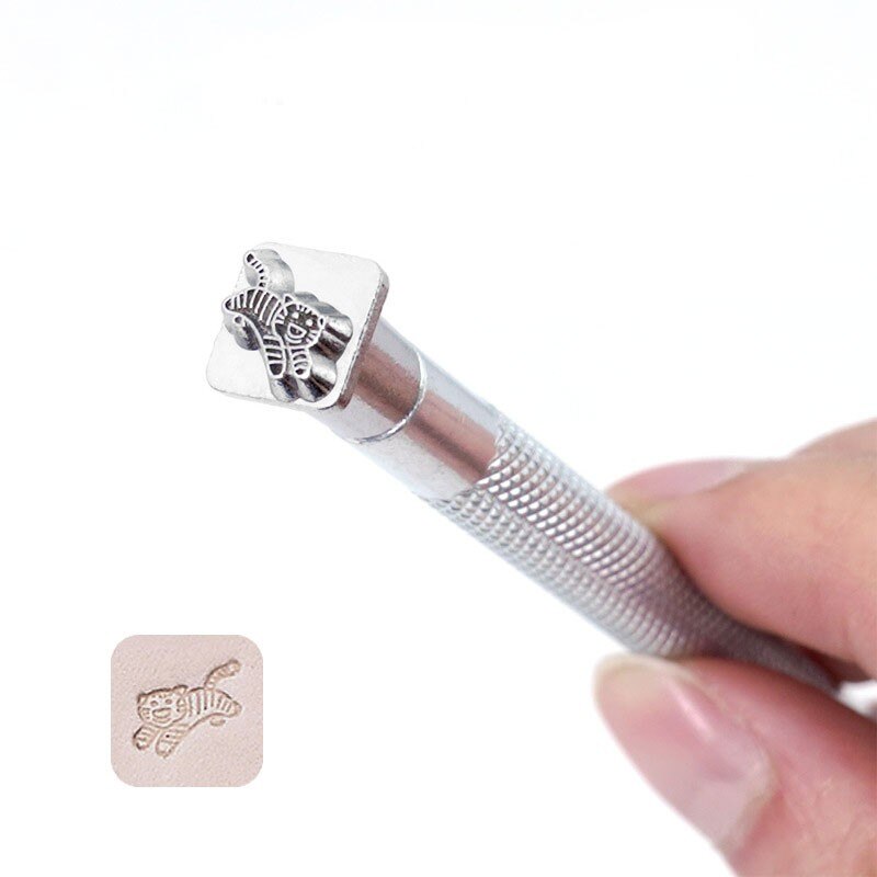 12Stck Leder Stanzen schlagen Werkzeuge Leder Stempel DIY Leder Handwerk Druck schlagen Briefmarken einstellen