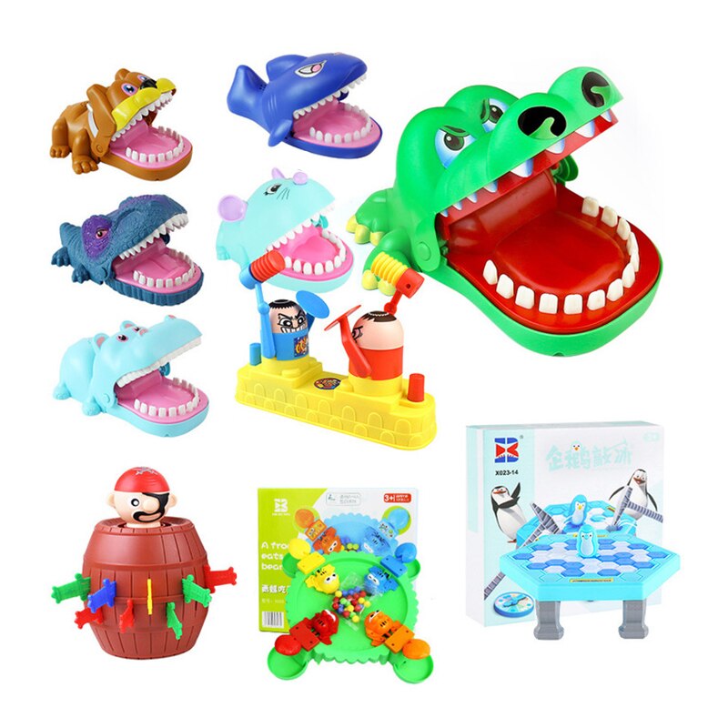 POP Size Large Crocodile Mouth Dentist Bite Finger Game For Trick people And Funny Toy As