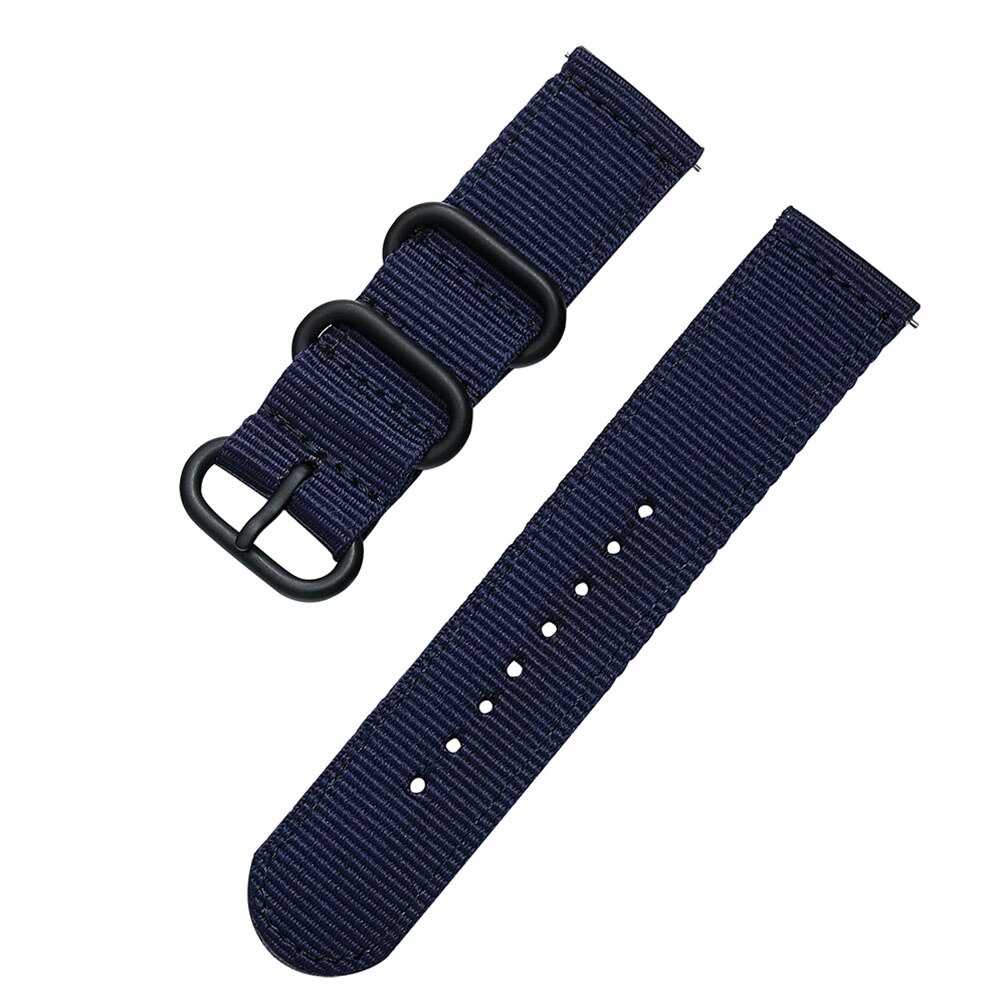 Geweven nylon horlogeband voor de huami amazfit gtr 47mm amazfit 2s vervangende horlogeband, armband van 22mm: Blauw