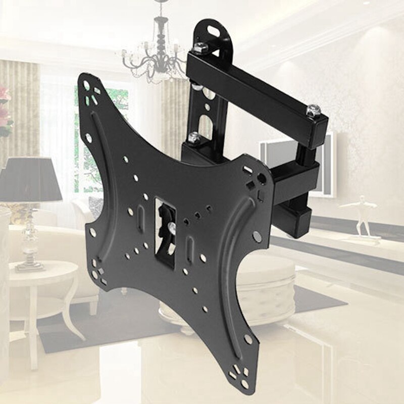 TV Wall Bracket Rotating Tilt Extension Rotatable TV Wall Mounting Bracket for 14-42 Inch TVs Up to 20KG