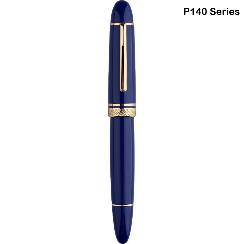 MAJOHN P140 Füllfederhalter aus Metall, Kupfer, Kolben, Sonnenfeder, transparenter leichter Harzkörper, PK 9019 x 159 Schreibwaren, Schulbedarf: Mischfarbe / M