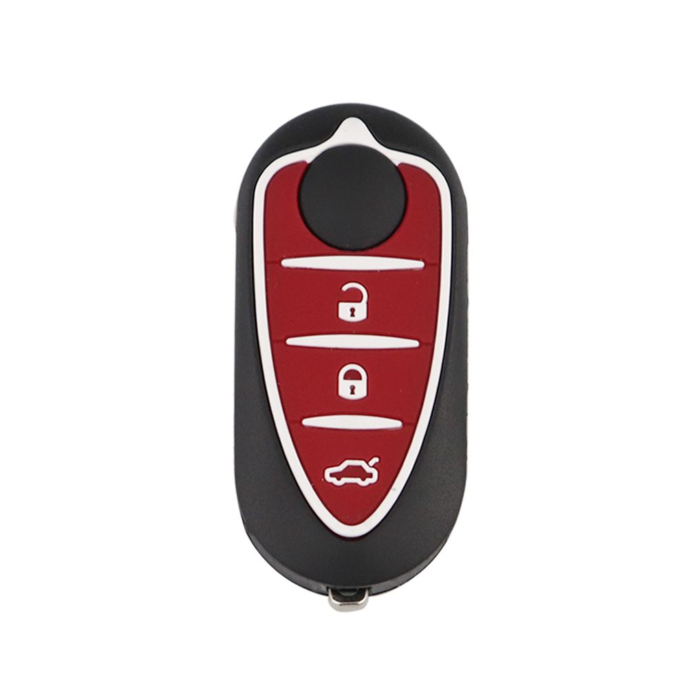YIQIXIN 3 botones Flip reemplazo Fob funda para Alfa Romeo Mito Giulietta 159 GTA 147 156 166 carcasa plegable para llave de coche remota: Blanco