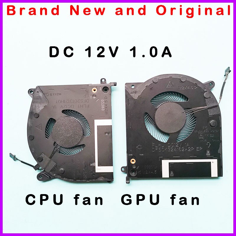 Originele Cpu Gpu Koelventilator Voor Dell Alienware M15 R2 N18E Koeler Radaitor X9FRW 0X9FRW Dc 12V 1.0A DFSCK324162A2P Flhu