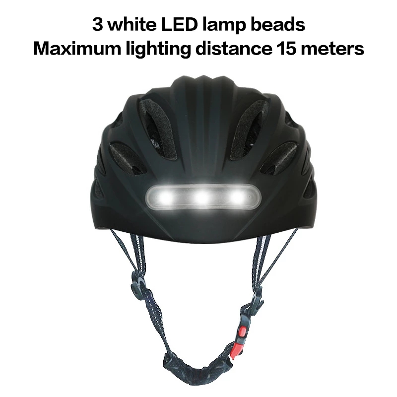 Led-Licht Fietshelm Ultralight Eps + Pc Cover Mtb Racefiets Helm Integraal Mold Fietshelm Unisex veilig Rijden Cap