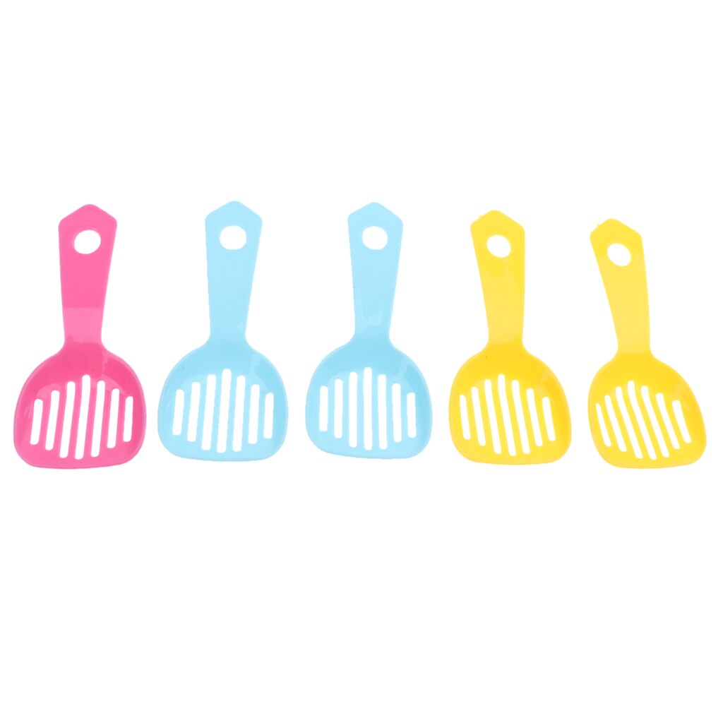 5x Hamster Pooper Scooper Litter Scoop Shovel, Non-Stick Cat Litter Sifter