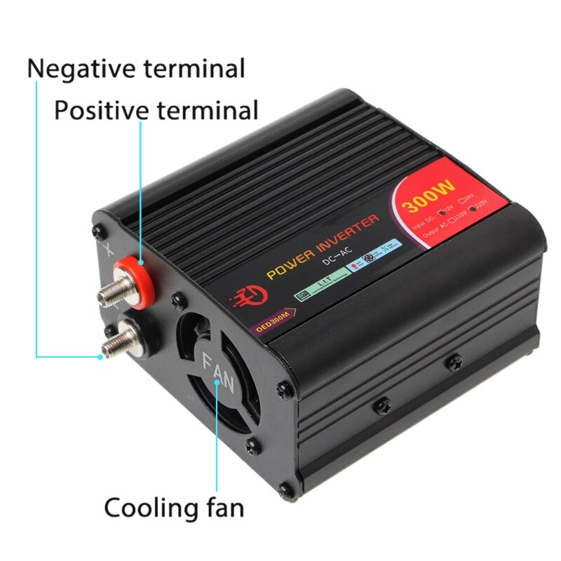 300w omvormers voor stroomomvormers  dc 12v to 220v ac-autoomvormers met autoadapter  u90c