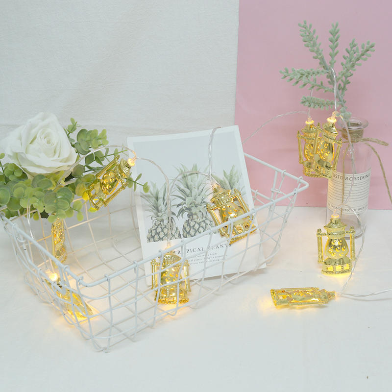 Led Moon Star Kasteel Led Light String Eid Mubarak Ramadan Thuis Decorramadan Kareem Eid Lantaarn Olie Lamp Licht Snaar