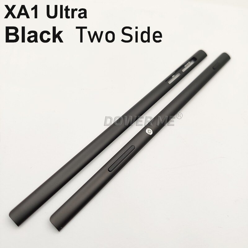 Dower Me Midden Frame Chassis Bezel Met Metal Side Deel En Bottons Lijm Voor Sony Xperia XA1 Ultra G3221 G3212 g3226 XA1U: Two Sides  Black