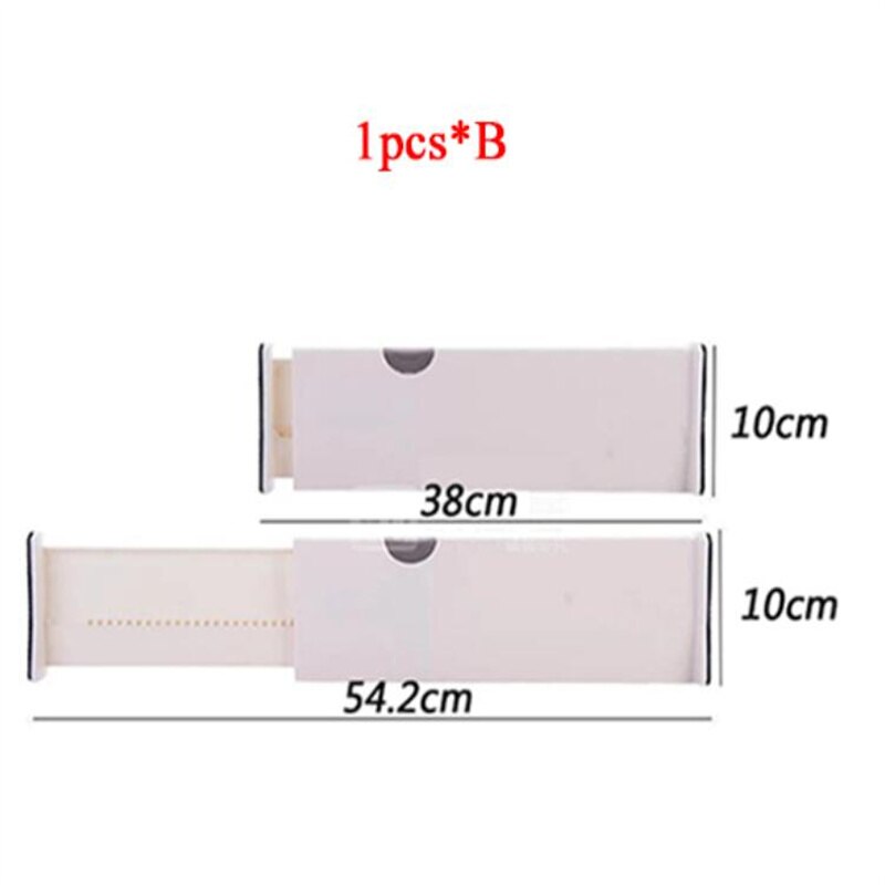 Adjustable Storage Drawers Divider Retractable Plastic Drawer Partition Holder Home Storage Clapboard Kitchen Organized: B