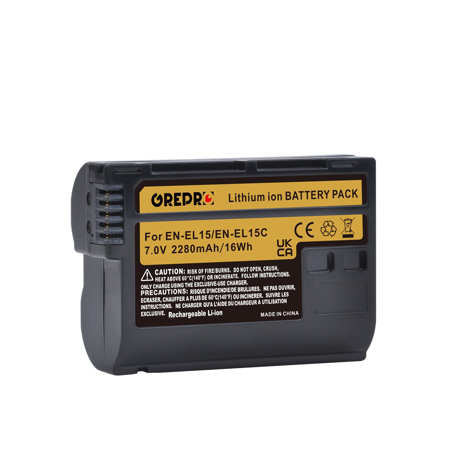Batterie EN-EL15C EN-EL15B EN-EL15 + chargeur avec Port type-c, pour appareil photo Nikon Z5 D850 Z6 Z7 D780 D750 D810 D7000 D7500 Z6 ii
