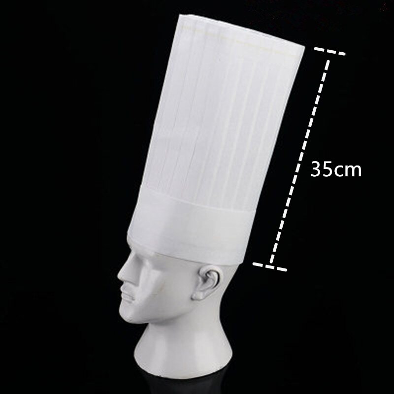 20 sztuk/worek czapka szefa kuchni hotel żywnościowy pieczenia kapelusz szef kuchni pracy kapelusz papierowy kapelusz włókniny: 20szt E