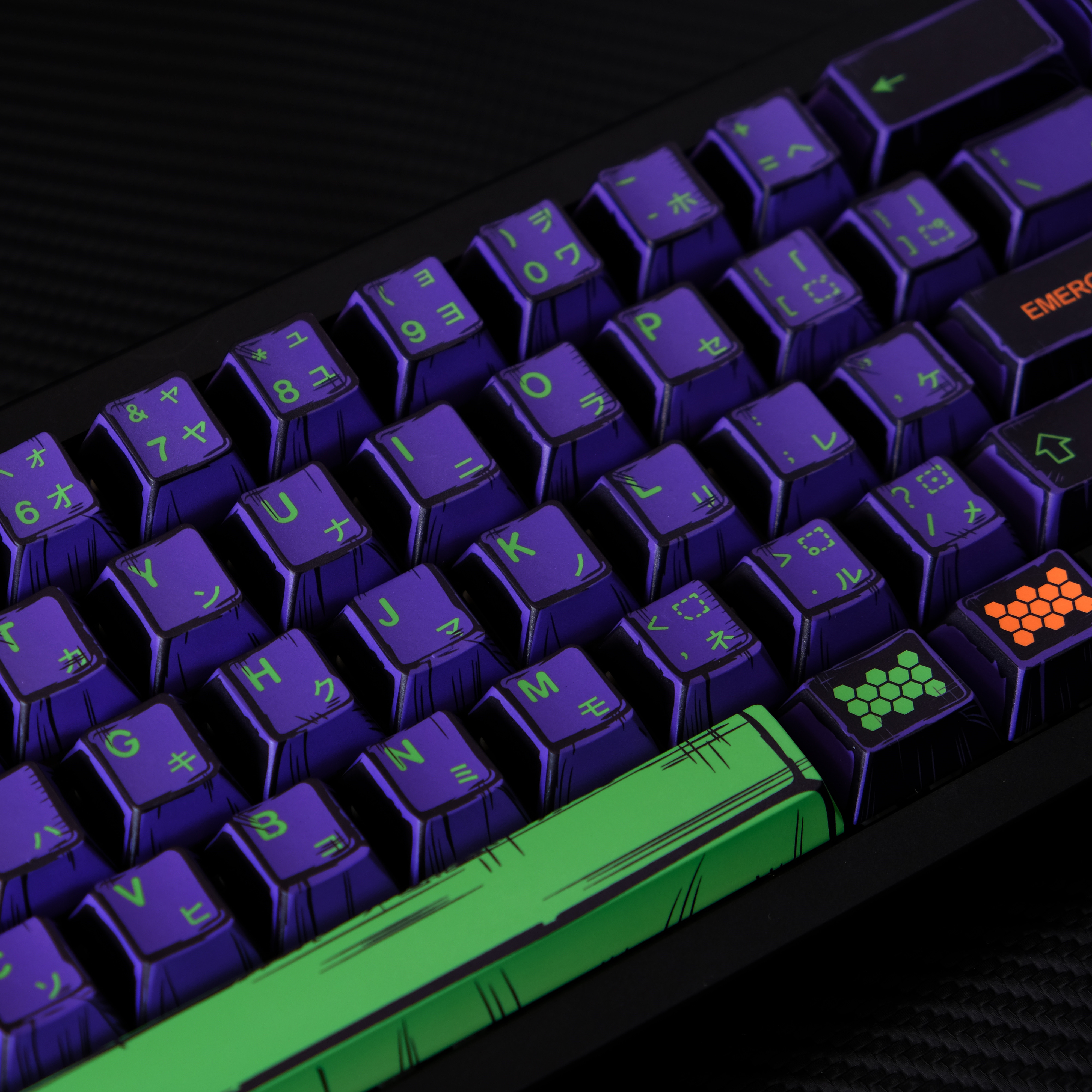EVA 01 Mechanical keyboard Keycaps Cherry Profile PBT 78/151 Keys Dye-Sub Comic Style Keycaps For MX Switches Wooting ISO Layout
