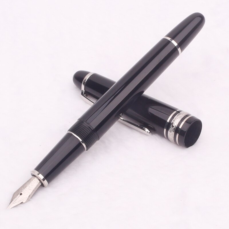 Luxe Monte Hars Balpen Mb Meisterstuck Rollerball Fontein Blance Pen Voor Schrijven 145: Fountain pen-Silver