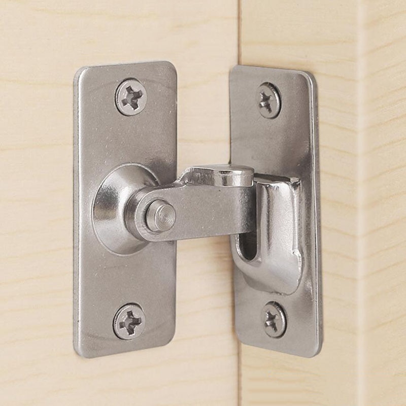 90 degree stainless steel Door Buckle / outfit sliding door Bolt / right angle buckle