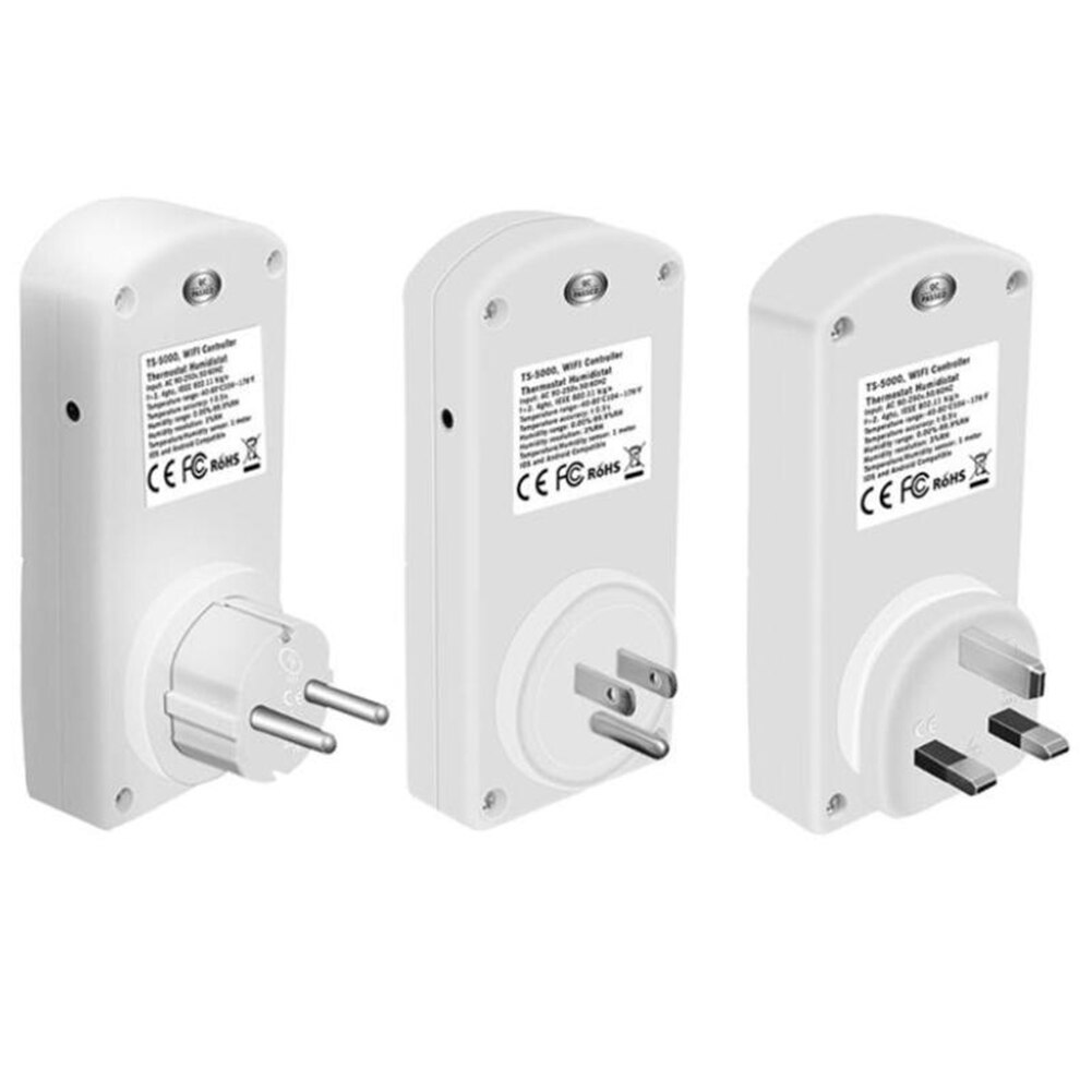 Temperatur luftfuktighet wifi termostat modul timer smart eluttag vägguttag modul timer smart eluttag vägguttag