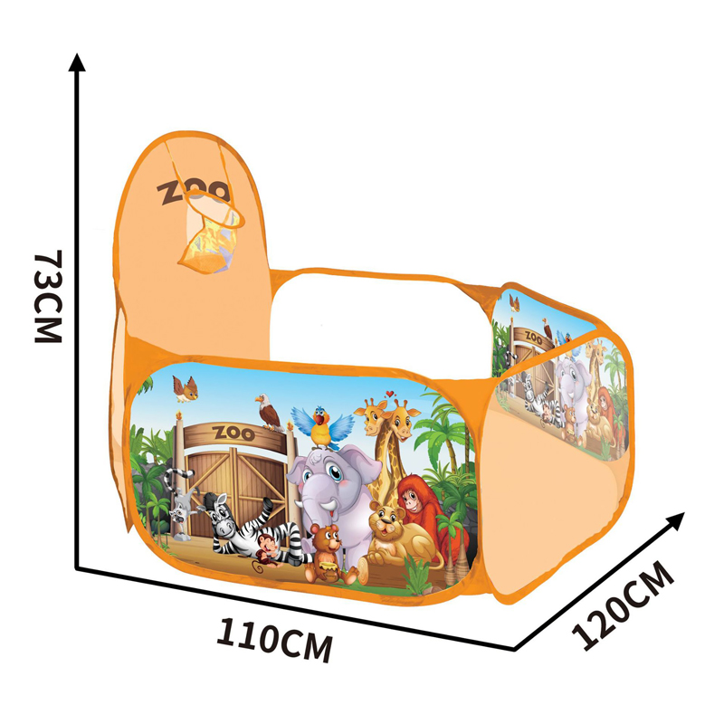 120cm Foldable Children Ball Pool Tent Shootable Ball Pit Play Tent Easy Clean Durable Parent-Child Interaction for Kids: army green