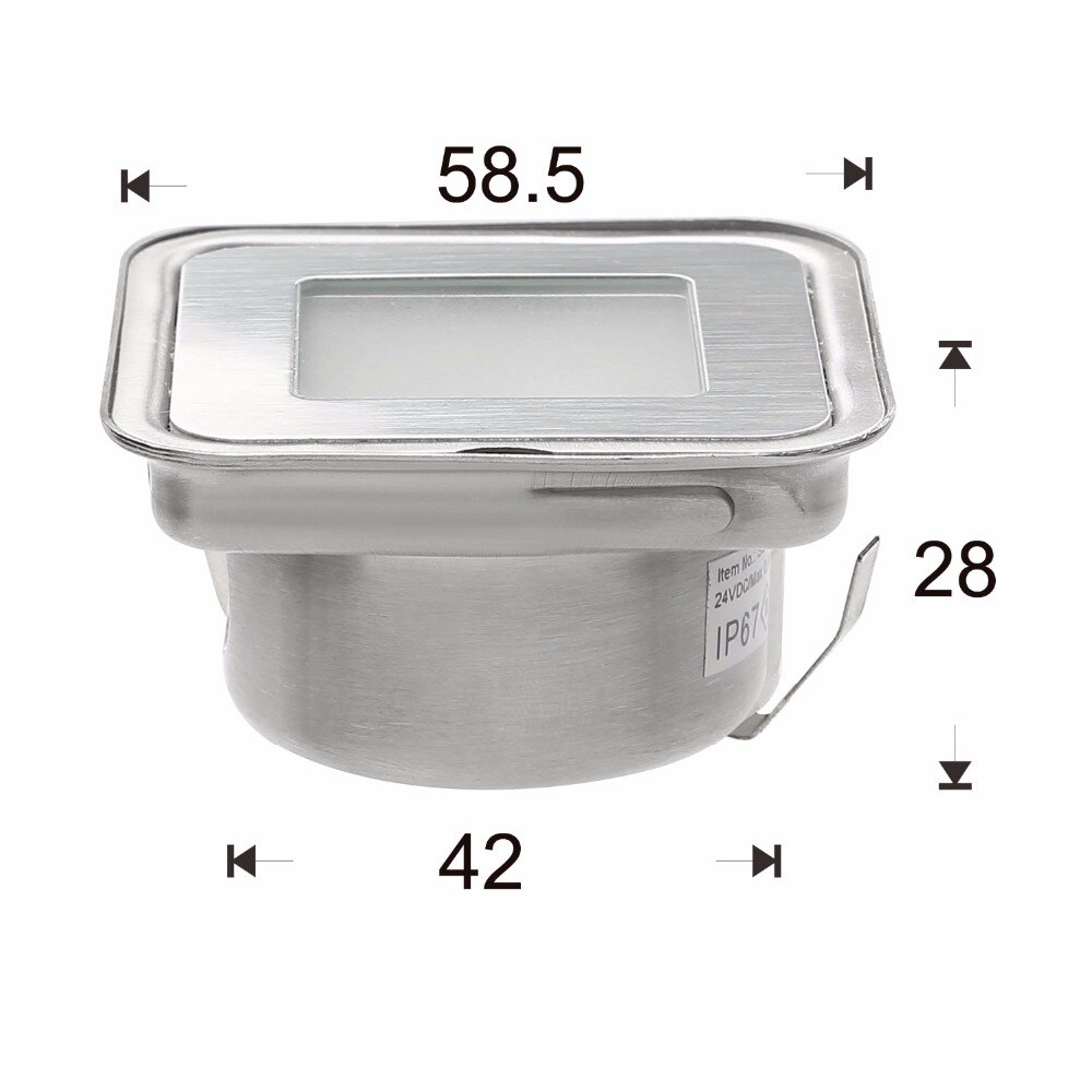 Stainless Steel IP67 Outdoor LED Deck Light for Garden Patio Stairs Path Lighting Waterproof Underground Lamp F105