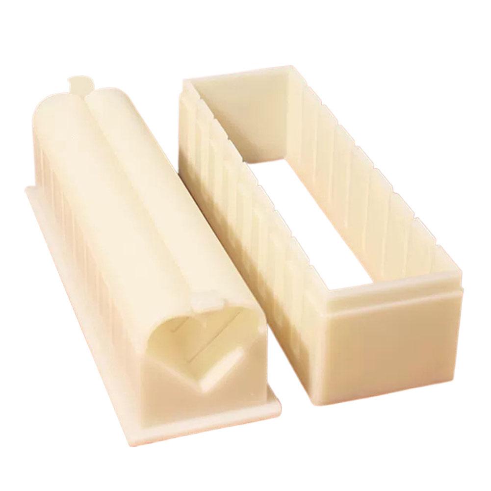 Sushi Maker Equipment Kit Plastic Kimbap Sushi Rolls Mold Rijst Ronde Hartvormige Vierkante Mold Sushi Maken Gereedschap Set: green