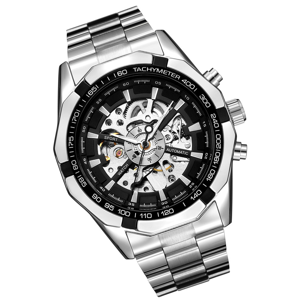 Mannen Mechanische Horloge Waterdicht Horloge Roestvrij Stalen Horloge Business Horloge