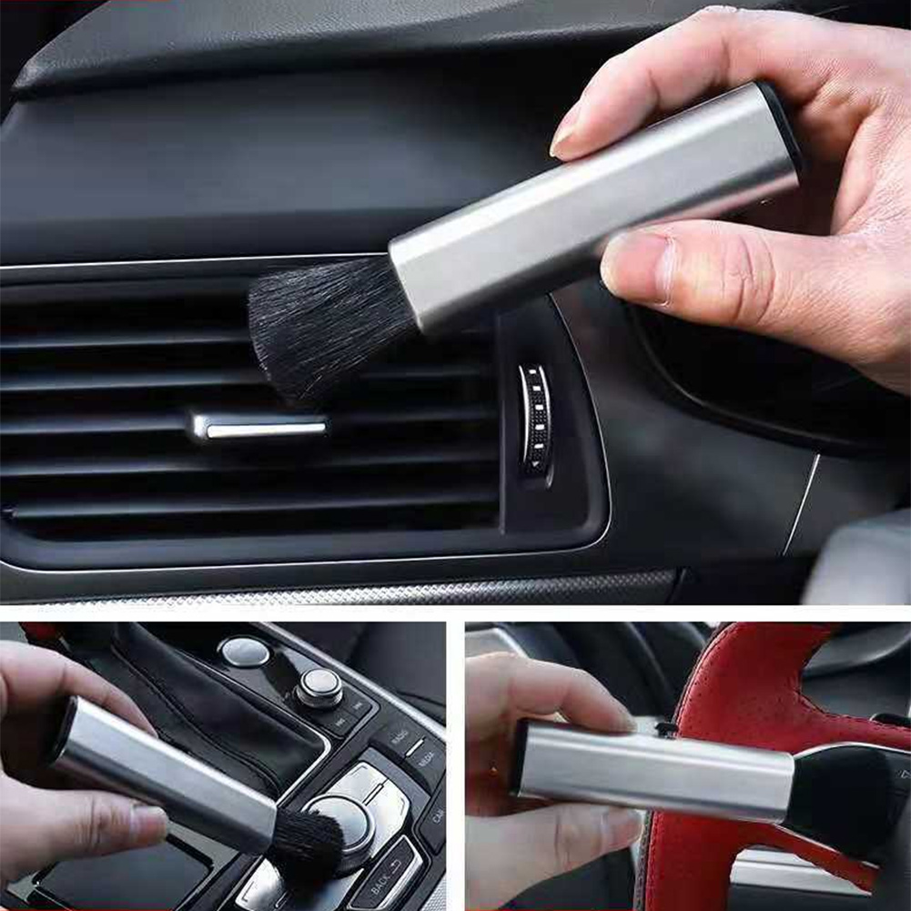 Car Auto Kit Air Outlet Cleaning Adjustable Brush Car Instrument Panel Seams Brush Household Dust Cleaner Superfine Fiber
